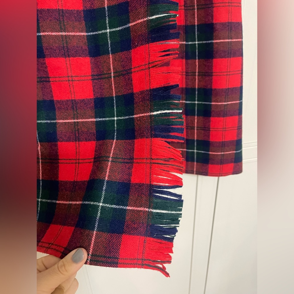 Vintage 1970’s Pendleton 100% Virgin Wool Tartan Plaid Wrap Skirt - Picture 8 of 14